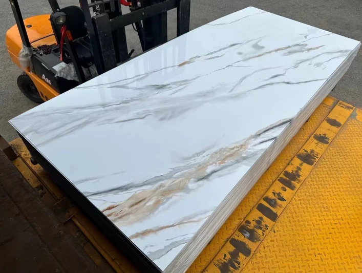 Hoja de mármol de PVC para baños